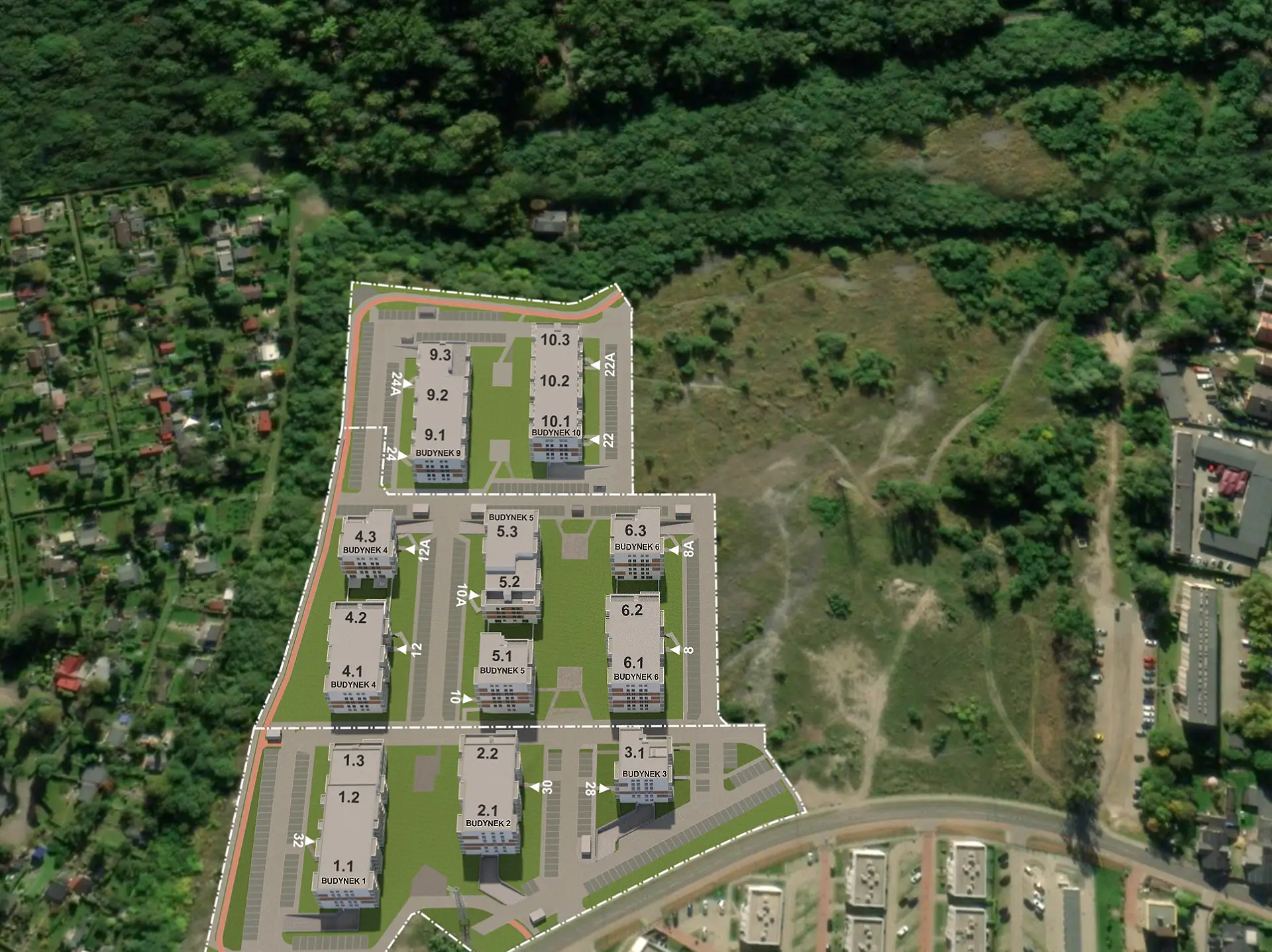 Harmony Park - Budynki